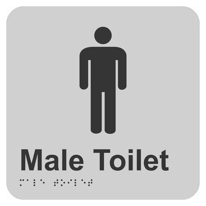 Braille Sign - Male Toilet