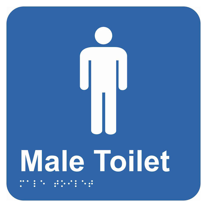 Braille Sign - Male Toilet