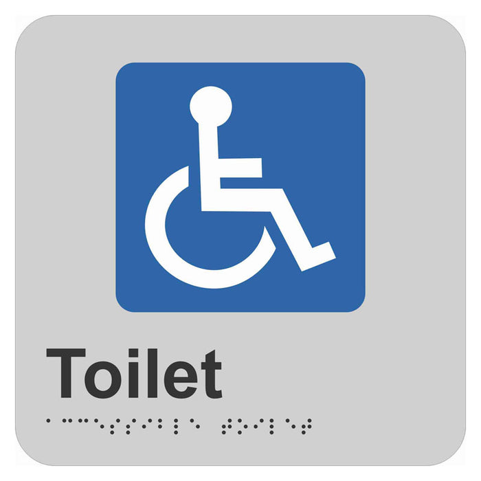 Braille Sign - Accessible Toilet