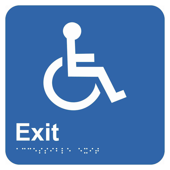 Braille Sign - Disabled Exit