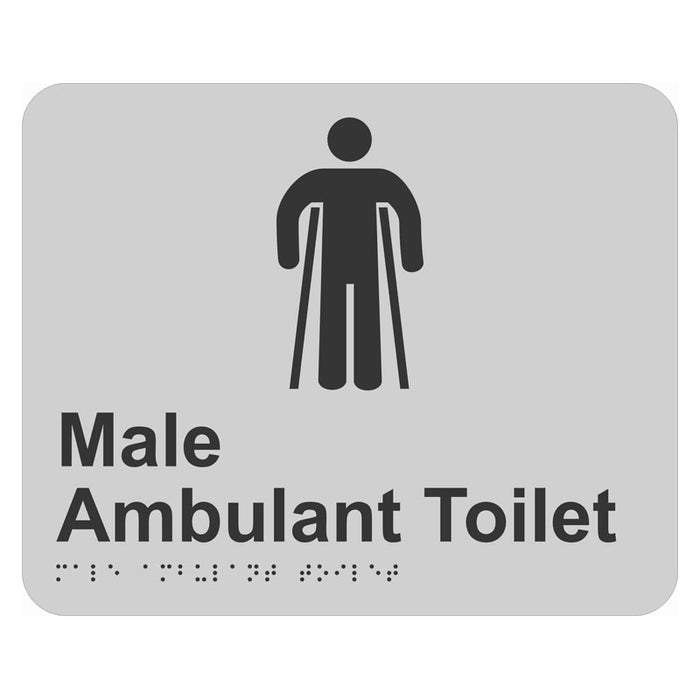 Braille Sign - Male Ambulant Toilet