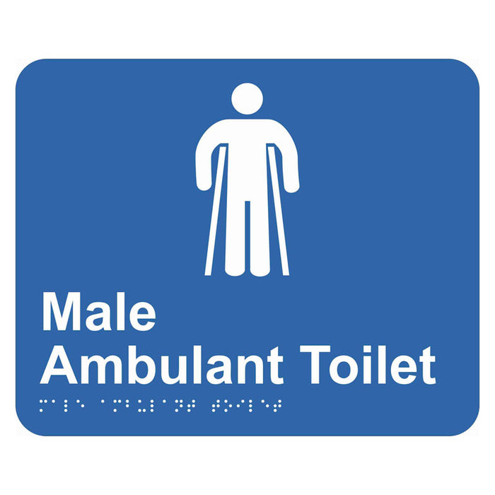 Braille Sign - Male Ambulant Toilet