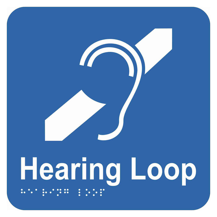 Braille Sign - Hearing Loop