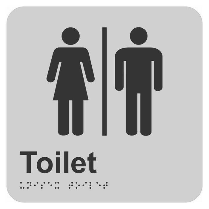 Braille Sign - Unisex Toilet