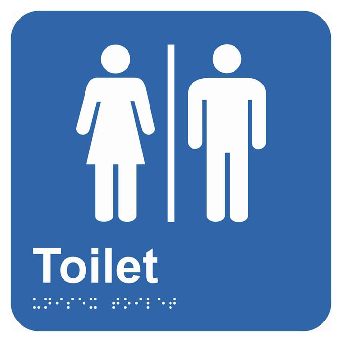 Braille Sign - Unisex Toilet