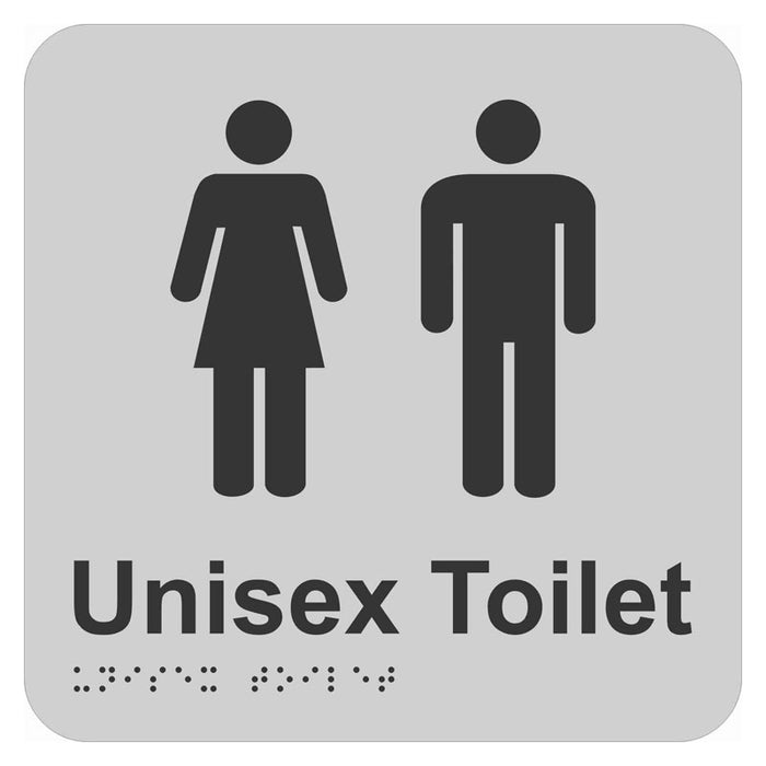 Braille Sign - Unisex Toilet