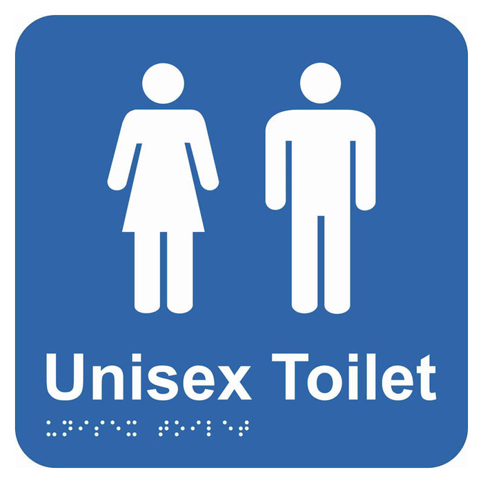 Braille Sign - Unisex Toilet