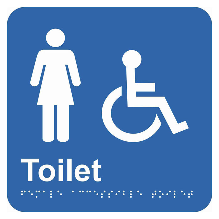 Braille Sign - Female Accessible Toilet