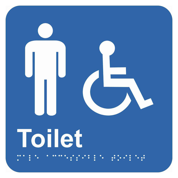 Braille Sign - Male Accessible Toilet