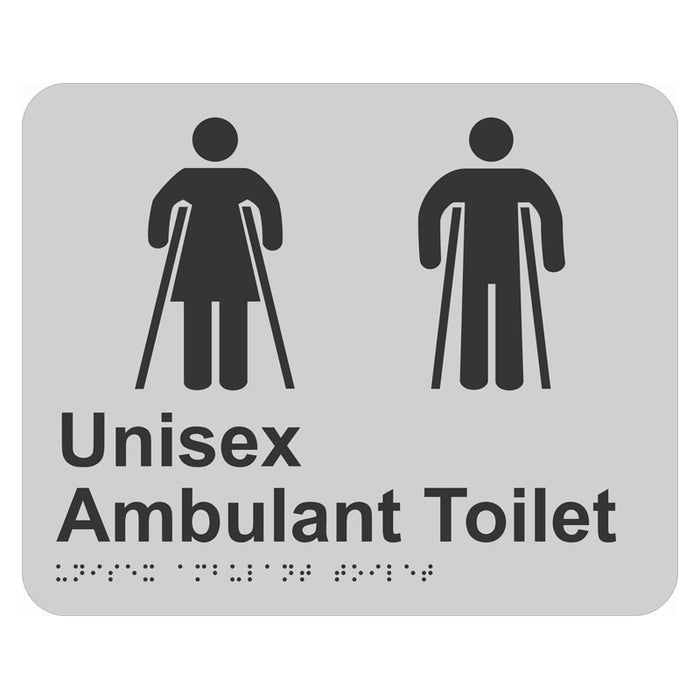 Braille Sign - Unisex Ambulant Toilet