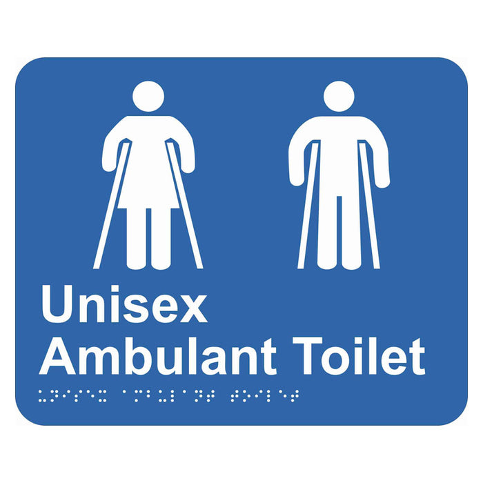 Braille Sign - Unisex Ambulant Toilet