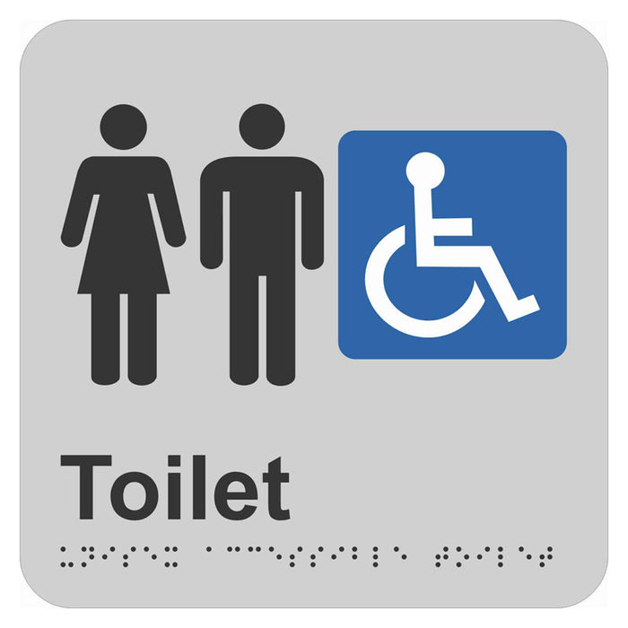 Braille Sign - Unisex Accessible Toilet