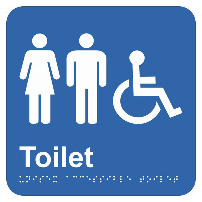 Braille Sign - Unisex Accessible Toilet