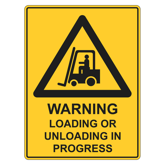 Warning Sign - Loading Or Unloading In Progress