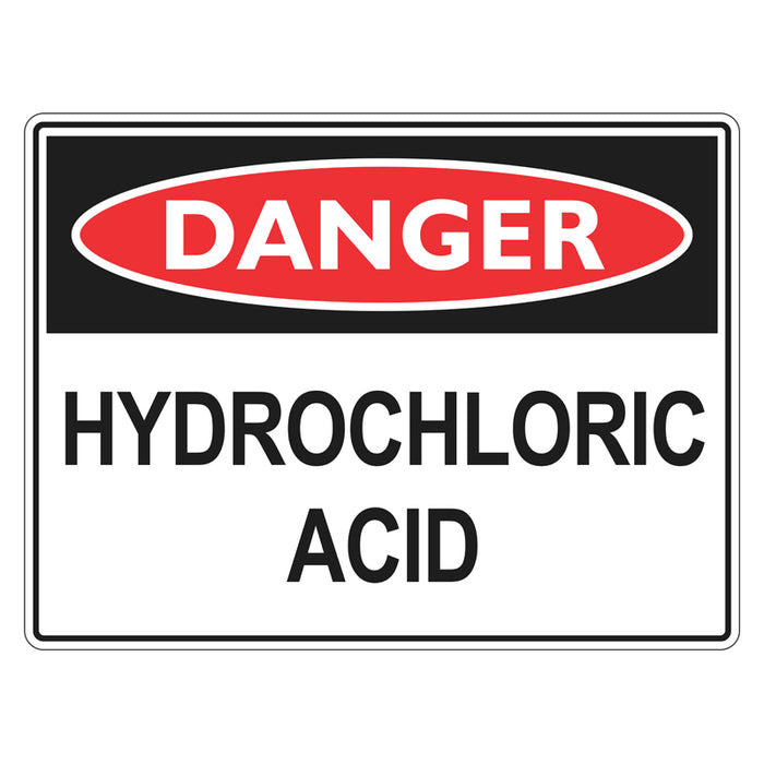 Danger Sign - Hydrochloric Acid