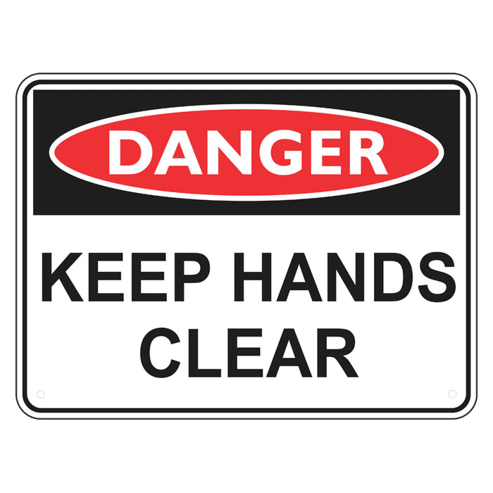 Danger Sign - Keep Hands Clear