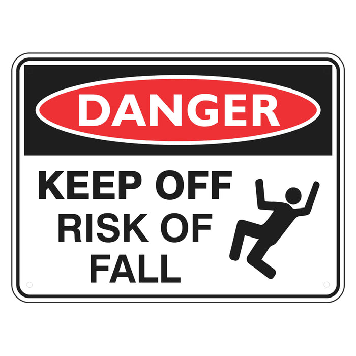 Danger Sign - Keep Off Risk Of Fall