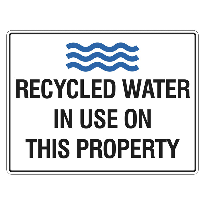 Water Restriction Sign - Recycled Water In Use