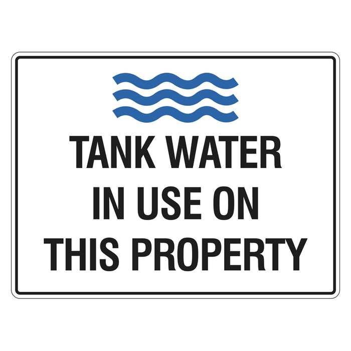 Water Restriction Sign - Tank Water In Use