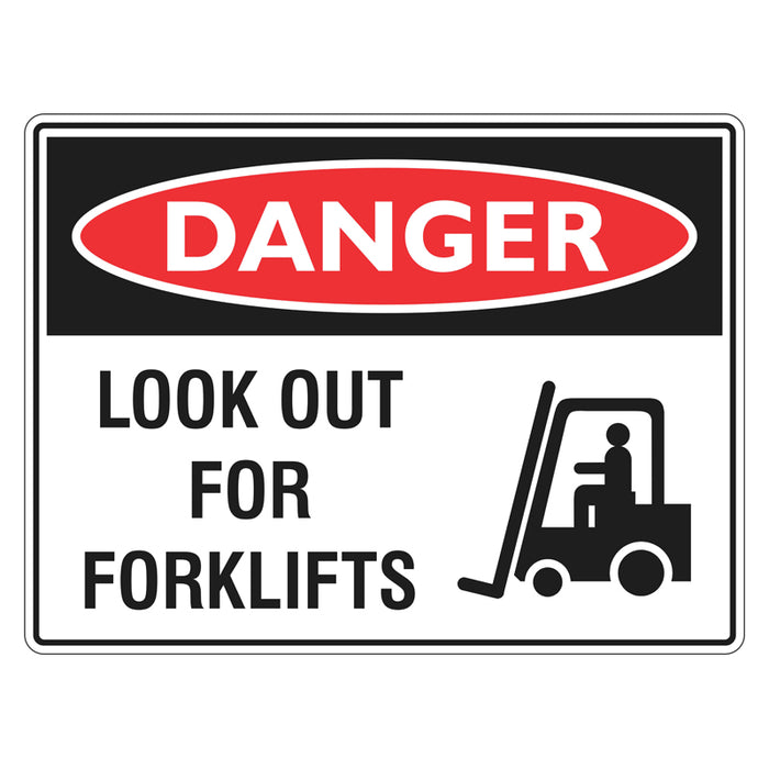 Danger Sign - Look Out For Forklifts