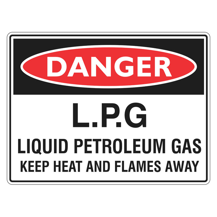 Danger Sign - LPG Keep Heat Away