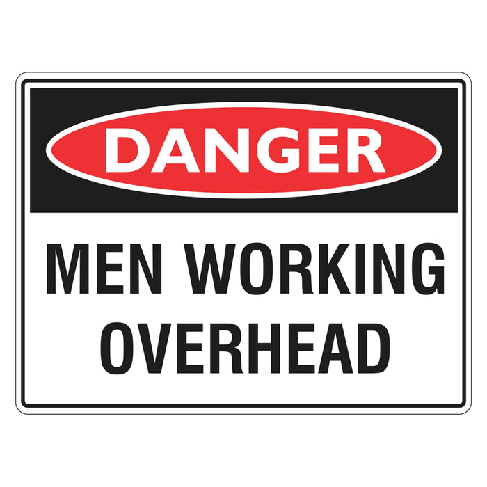 Danger Sign - Men Working Overhead