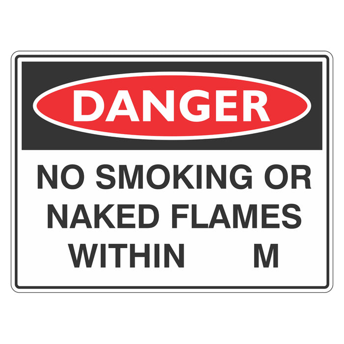 Danger Sign - No Smoking Or Naked Flames Within