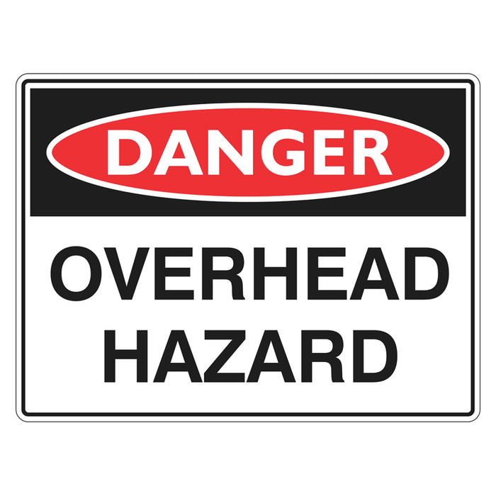 Danger Sign - Overhead Hazard