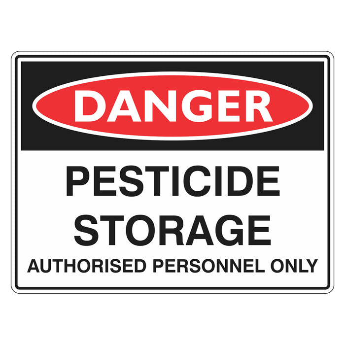 Danger Sign - Pesticide Storage