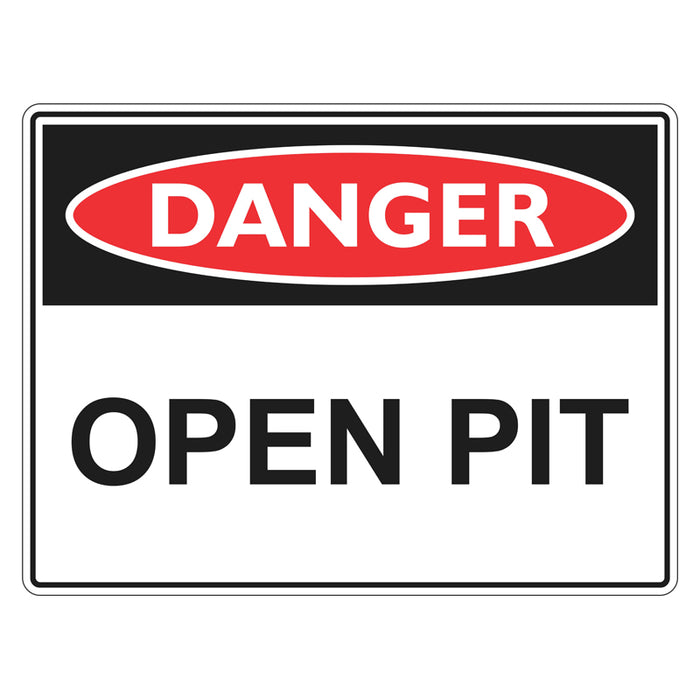 Danger Sign - Open Pit