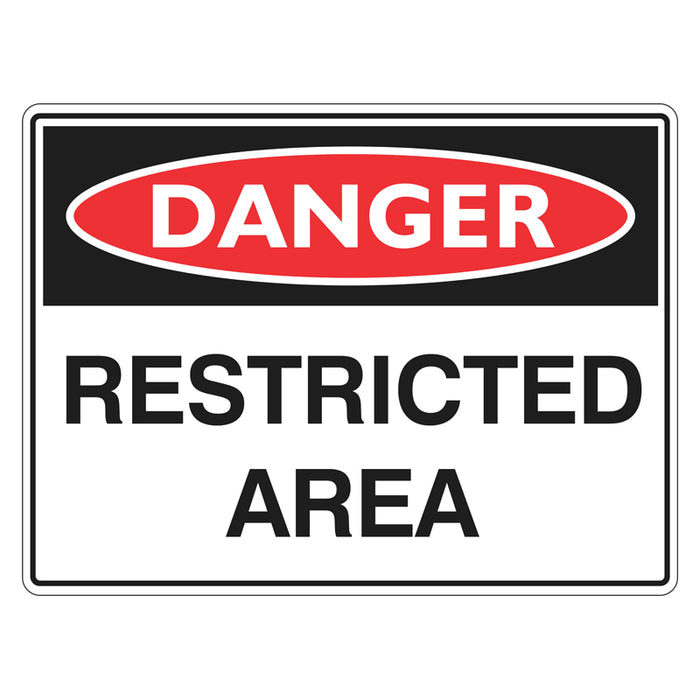 Danger Sign - Restricted Area