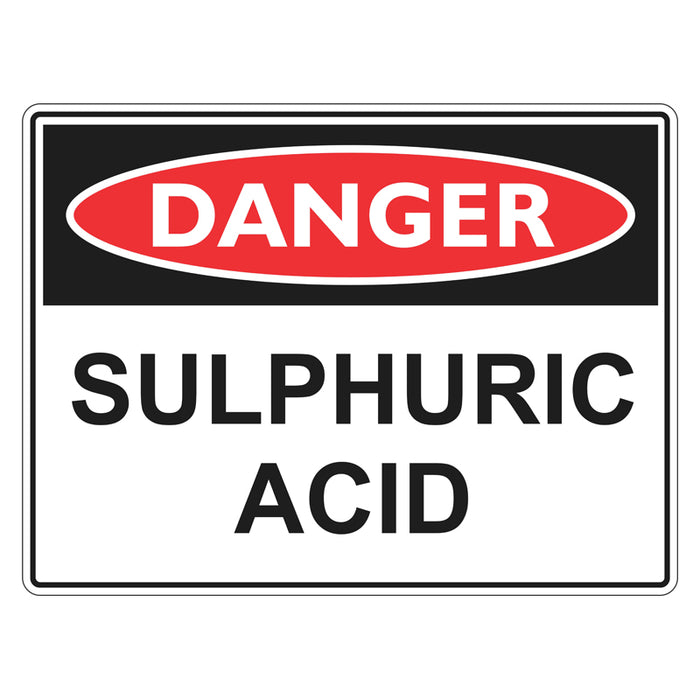 Danger Sign - Sulphuric Acid