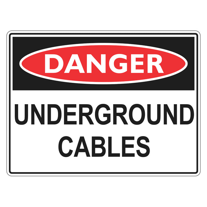 Danger Sign - Underground Cables