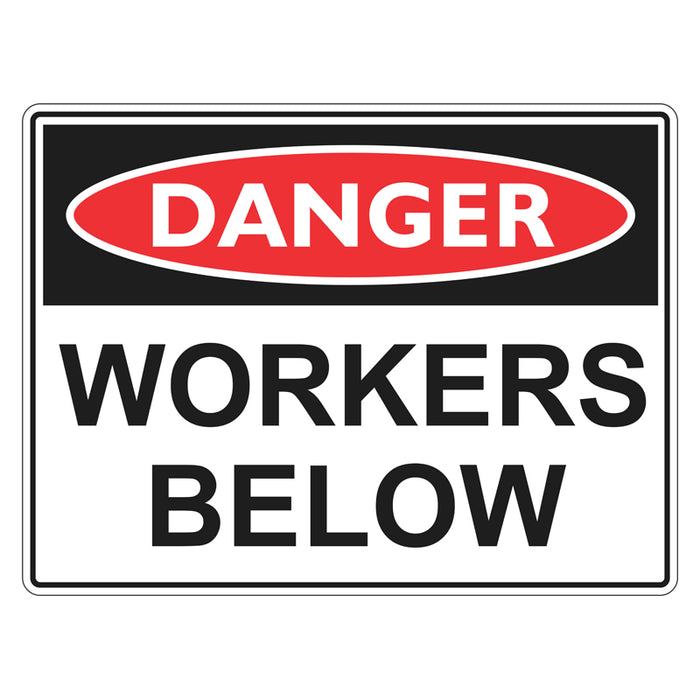 Danger Sign - Workers Below