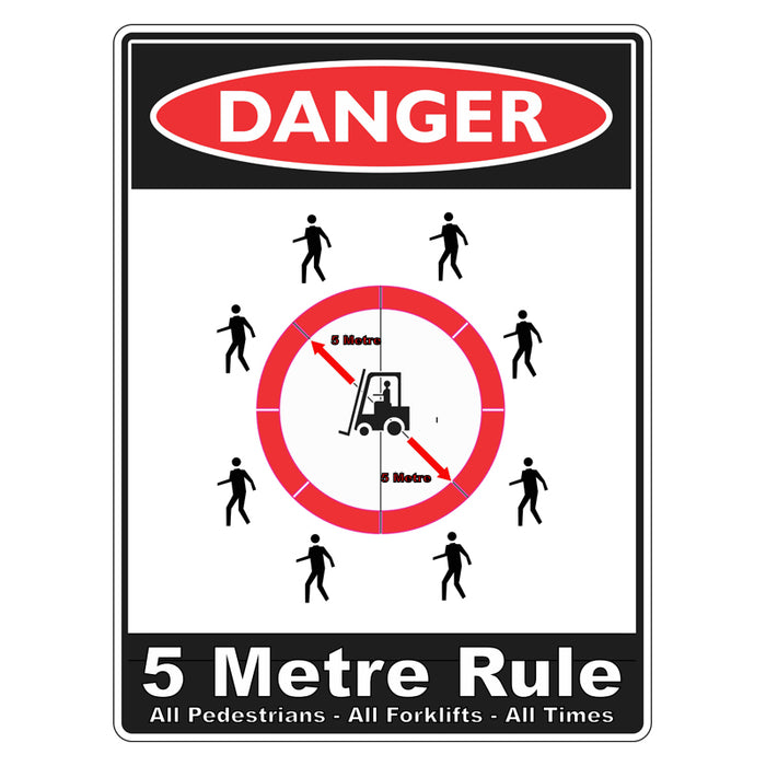 Danger Sign - 5 Metre Rule