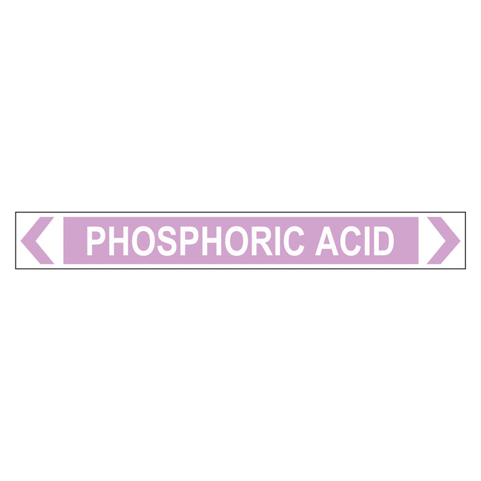 Pipe Marker - Phosphoric Acid