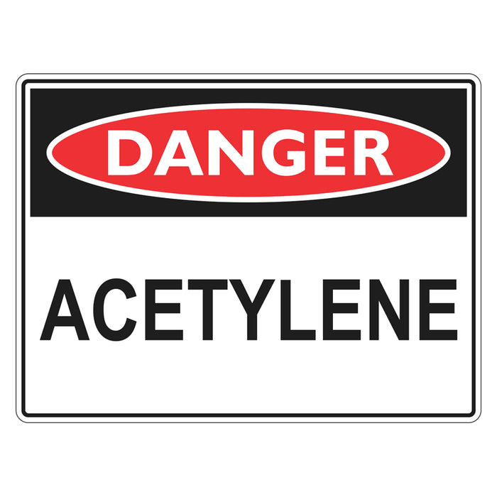 Danger Sign - Acetylene