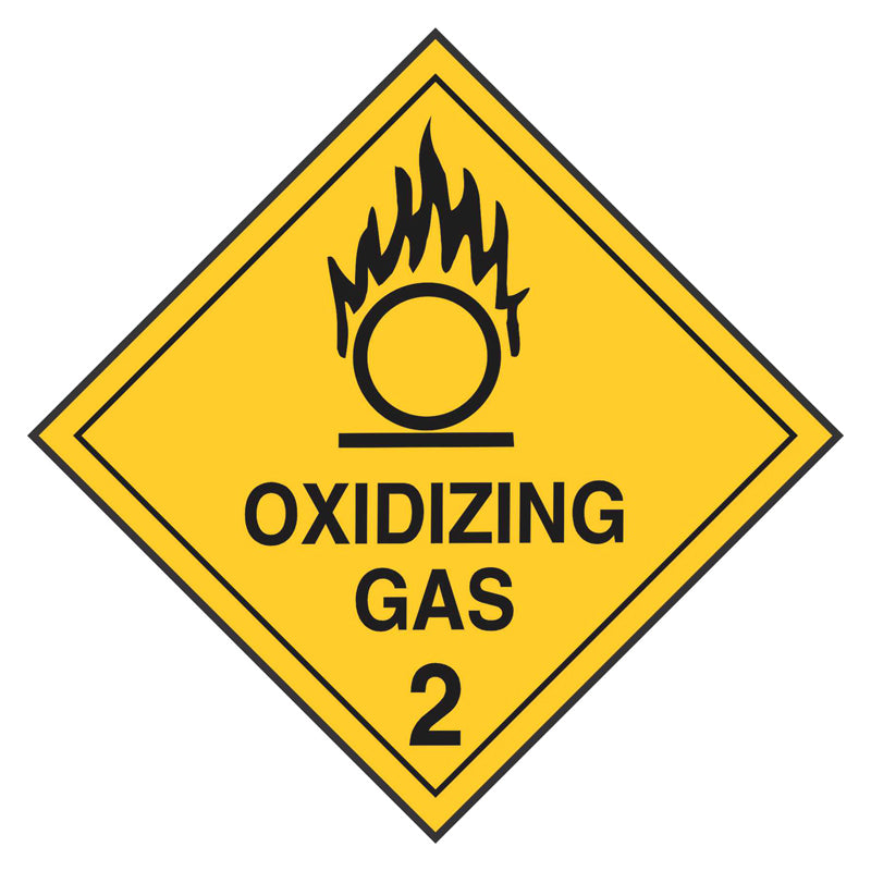 Hazchem Sign - 2 Oxidizing Gas – Safetysigns.com.au