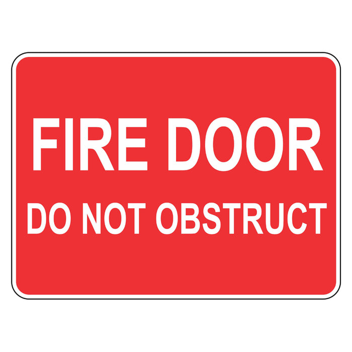 Fire Door Sign - Do Not Obstruct