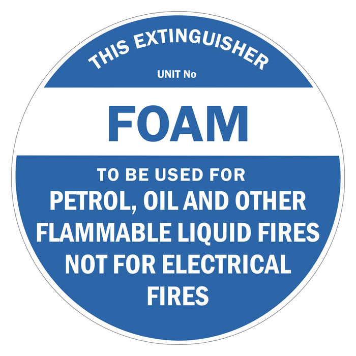 Fire Extinguisher Disc - Foam