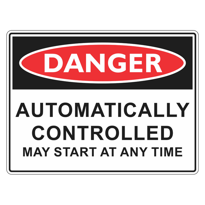 Danger Sign - Automatically Controlled