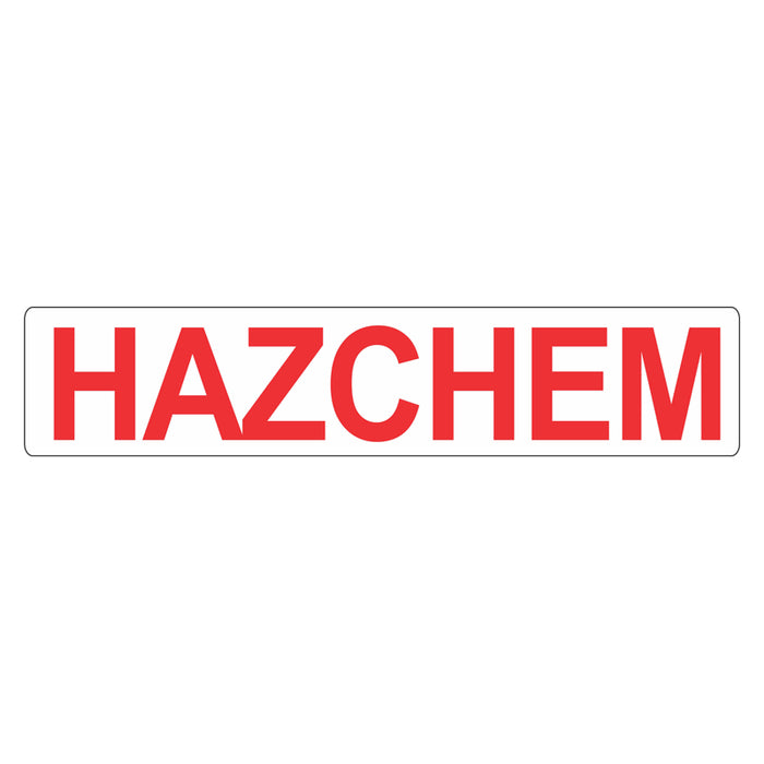 Hazchem Outer Warning Sign