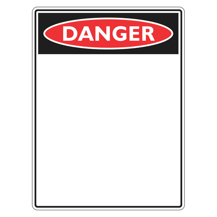 Danger Sign - Blank (insert your own wording)