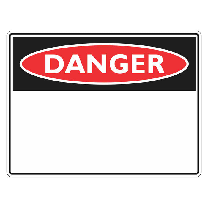 Danger Sign - Blank (insert your own wording)