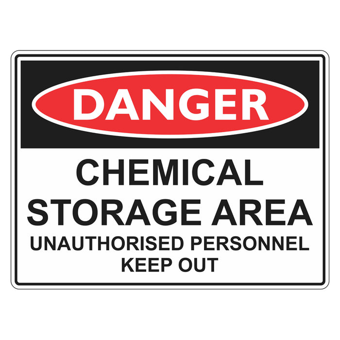 Danger Sign - Chemical Storage Area