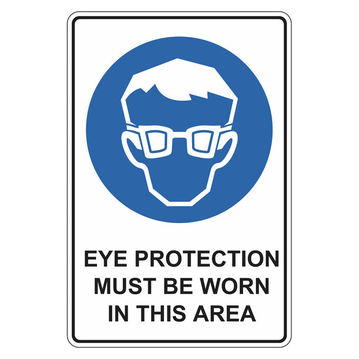 Mandatory Sign - Eye Protection Must Be Worn In This Area