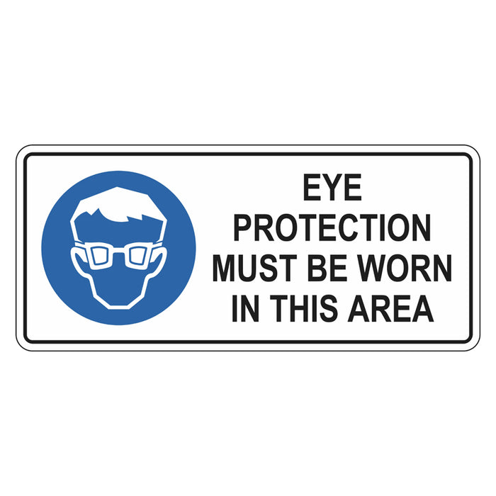 Mandatory Sign - Eye Protection Must Be Worn In This Area