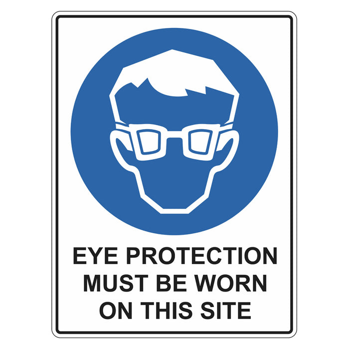 Mandatory Sign - Eye Protection Must Be Worn On This Site