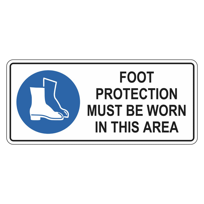 Mandatory Sign - Foot Protection Must Be Worn In This Area