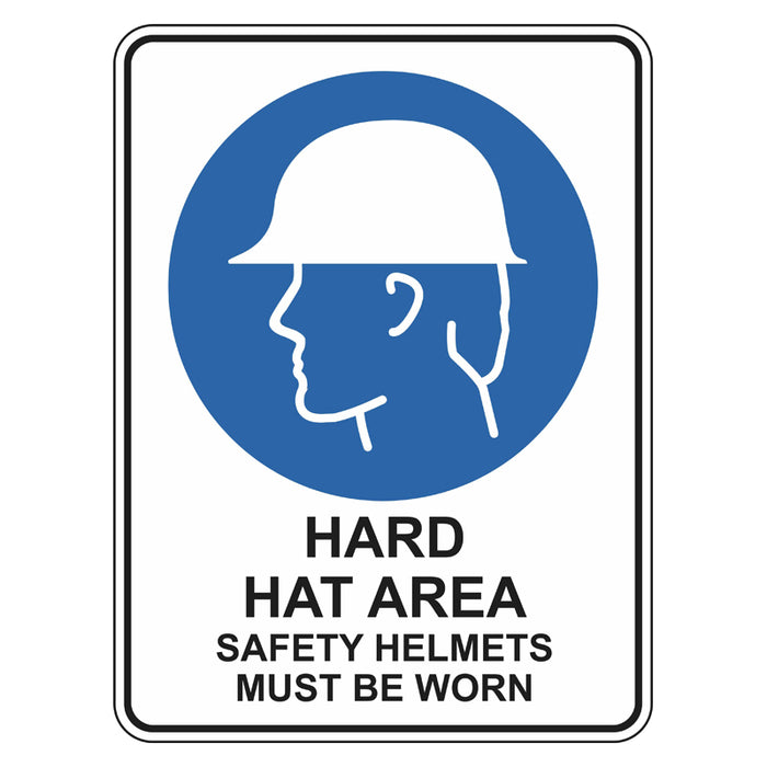 Mandatory Sign - Hard Hat Area Safety Helmets Must Be Worn